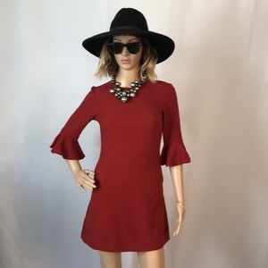 Topshop | Burnt Orange | Mini Dress | Size 2